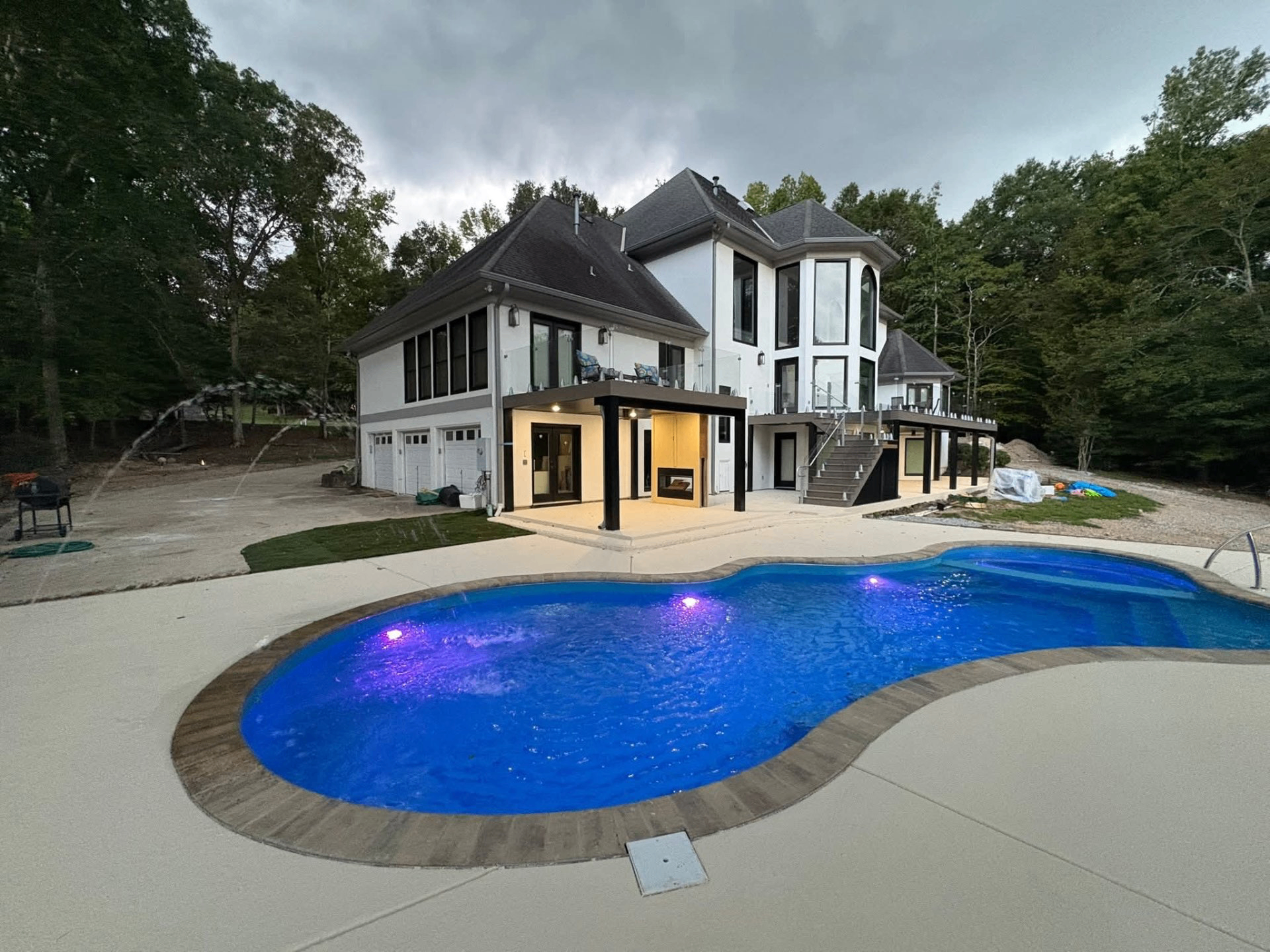 San Juan fiberglass pool installation